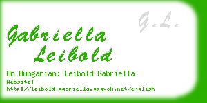 gabriella leibold business card
